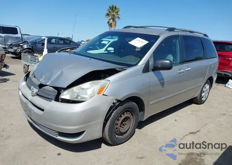 2004 Toyota Sienna Le из США, поврежденный, VIN 5TDZA23C84S199940